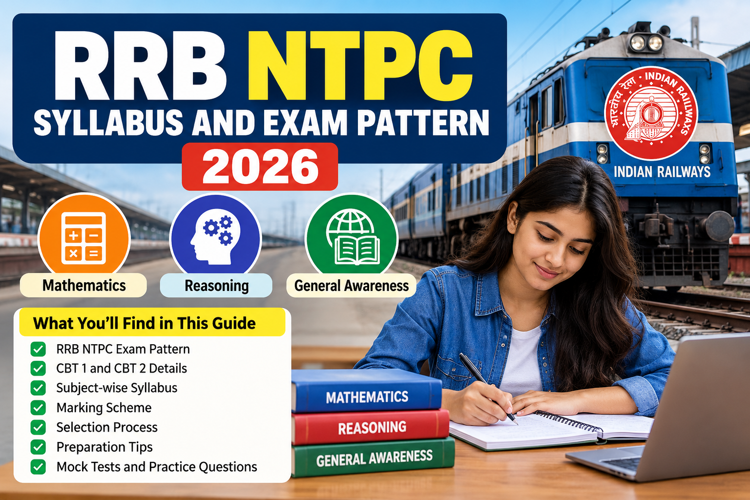 Read more about the article RRB NTPC Syllabus and Exam Pattern 2026: Complete Guide